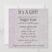 Invitation C'est une fille (Dos)