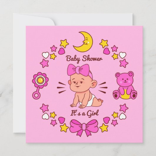 Invitation C'est une fille (Devant)