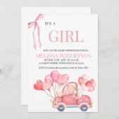 Invitation C'est une fille ! (Devant / Derrière)