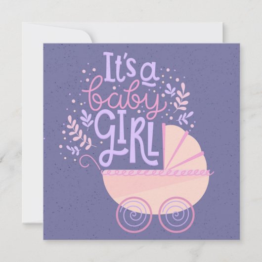 Invitation C'est une fille (Devant)