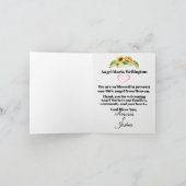 Invitation C'est une fille, Annonce de naissance (Intérieur)