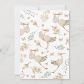 Invitation C'est une fille ! Baby shower (Dos)