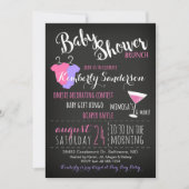 Invitation C'est une Fille Baby shower Brunch Party Invitatio (Devant)