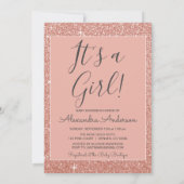 Invitation C'est une fille ! - Baby shower de Parties scintil (Dos)