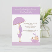 Invitation {c'est une fille!} baby shower d'invitation [lavan (Debout devant)