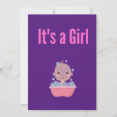 Invitation C'est une fille - Bain moussant (Devant)