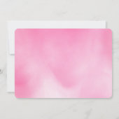 Invitation C'est une fille ! Champignons et Baby showers de f (Dos)