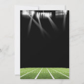 Invitation C'est une fille de football américain avec Baby sh (Dos)