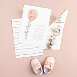 Invitation C'Est Une Fille Eucalyptus Baby shower Balloon Ver<br><div class="desc">Un design boho simple et élégant, avec un ballon rose vif à l'aquarelle et une verdure d'eucalyptus suspendue à la corde. Dans le ballon, on peut lire "c'est une fille" dans la calligraphie rose-or moderne. Les détails de votre événement apparaissent dans la typographie minimaliste rose, vert et gris à droite....</div>