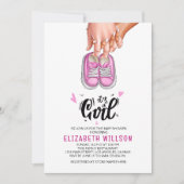 Invitation C'est une Fille Genre Show Babyshower (Devant)
