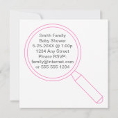 Invitation C'est une fille ! Mystère résolu (Dos)