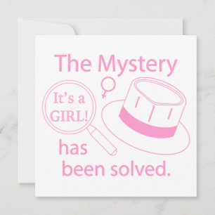 Invitation C'est une fille ! Mystère résolu