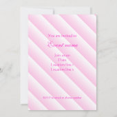 Invitation C'est une fille Pink Heart Bow Chaussures Baby sho (Dos)