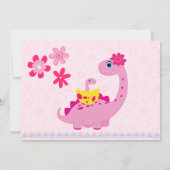 Invitation C'est une fille qui couve bientôt le baby shower d (Dos)