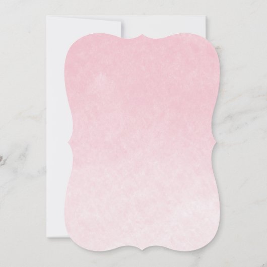 Invitation C'Est Une Fille Rose Clothesline Baby shower Fille (Dos)