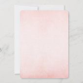 Invitation C'Est Une Fille Rose Floral Elephant Baby shower (Dos)