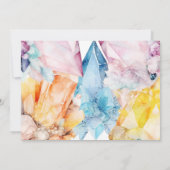 Invitation C'est une Gem Birthday Crystals Girl'aquarelle (Dos)
