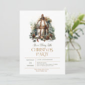 Invitation C'est une joyeuse fête de Noël (Debout devant)