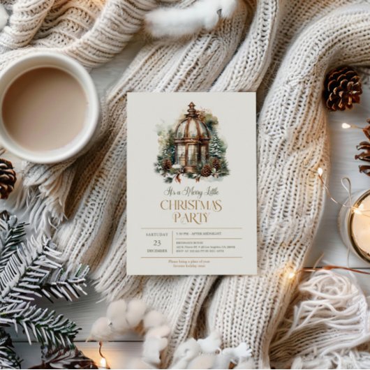 Invitation C'est une joyeuse fête de Noël