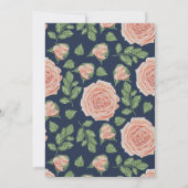 Invitation C'est une obscurité florale d'invitation de baby (Dos)