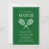Invitation C'est une parfaite Match Tennis Bachelorette (Devant)