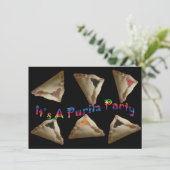 Invitation C'est une partie de Purim (Debout devant)