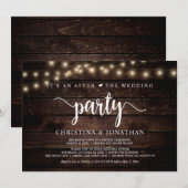 Invitation C'est une soirée après le mariage, Fuite amoureuse (Devant / Derrière)