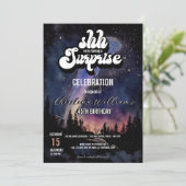 Invitation C'est une soirée surprise | Nuit étoilée (Debout devant)