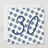 Invitation C'est une Surprise 30e fête d'anniversaire Blue Hy (Dos)