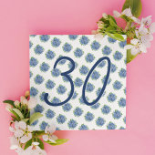 Invitation C'est une Surprise 30e fête d'anniversaire Blue Hy