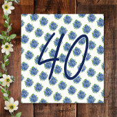 Invitation C'est une Surprise 40e fête d'anniversaire Blue Hy