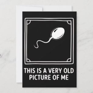 Invitation C'est une très vieille photo de moi gag drôle 