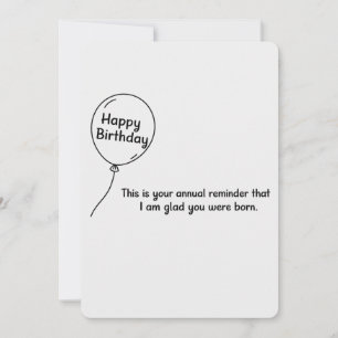 Invitation C'est votre rappel annuel drôle d'anniversaire