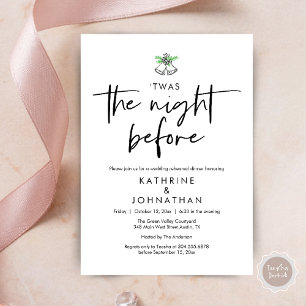 Invitation C'Était La Nuit Avant Le Dîner De La Répétition Ma