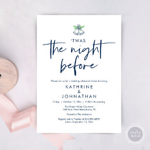 Invitation C'Était La Nuit Avant Le Dîner De La Répétition Ma