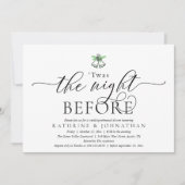 Invitation C'Était La Nuit Avant Le Dîner De Répétition Moder (Devant)