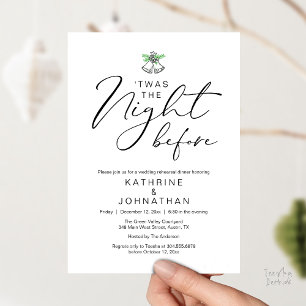 Invitation 'C'Était La Nuit Avant Le Dîner De Répétition Roma