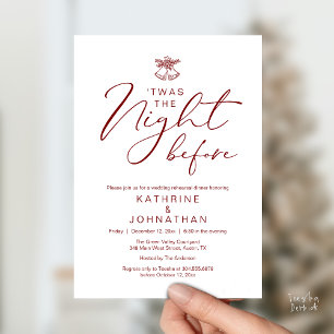Invitation 'C'Était La Nuit Avant Le Dîner De Répétition Roma