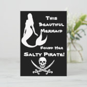 Invitation Cette Belle Sirène A Trouvé Son Pirate Salé (Debout devant)