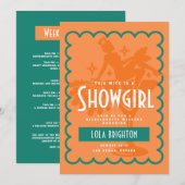 Invitation Cette épouse est une showgirl, dernière représenta (Devant / Derrière)