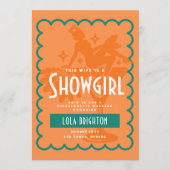 Invitation Cette épouse est une showgirl, dernière représenta (Devant)