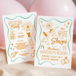 Invitation Cette épouse est une showgirl, week-end d'enterrem