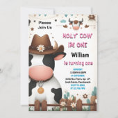 Invitation Cette ferme mignonne Floral rose Saint-Vache 1er a (Devant)