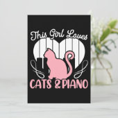 Invitation CETTE FILLE AIME LES CHEVAUX Équitation Équestre c (Debout devant)