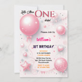 Invitation Cette mignonne Reine Miss Onederday 1er anniversai (Devant)
