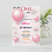 Invitation Cette mignonne Reine Miss Onederday 1er anniversai (Debout devant)