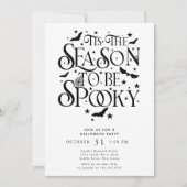 Invitation Cette Saison D'Être Éffrayante Halloween (Devant)