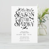 Invitation Cette Saison D'Être Éffrayante Halloween (Debout devant)