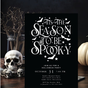 Invitation Cette Saison D'Être Éffrayante Halloween