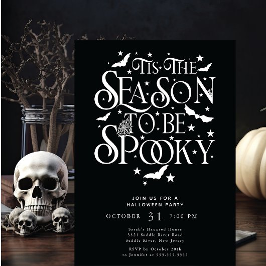 Invitation Cette Saison D'Être Éffrayante Halloween
